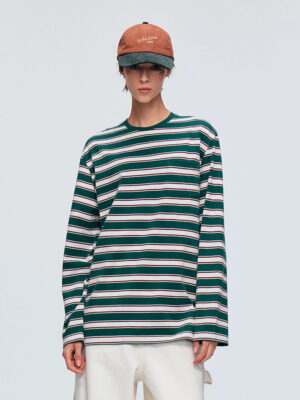 Oversized Striped Long Sleeve Tee